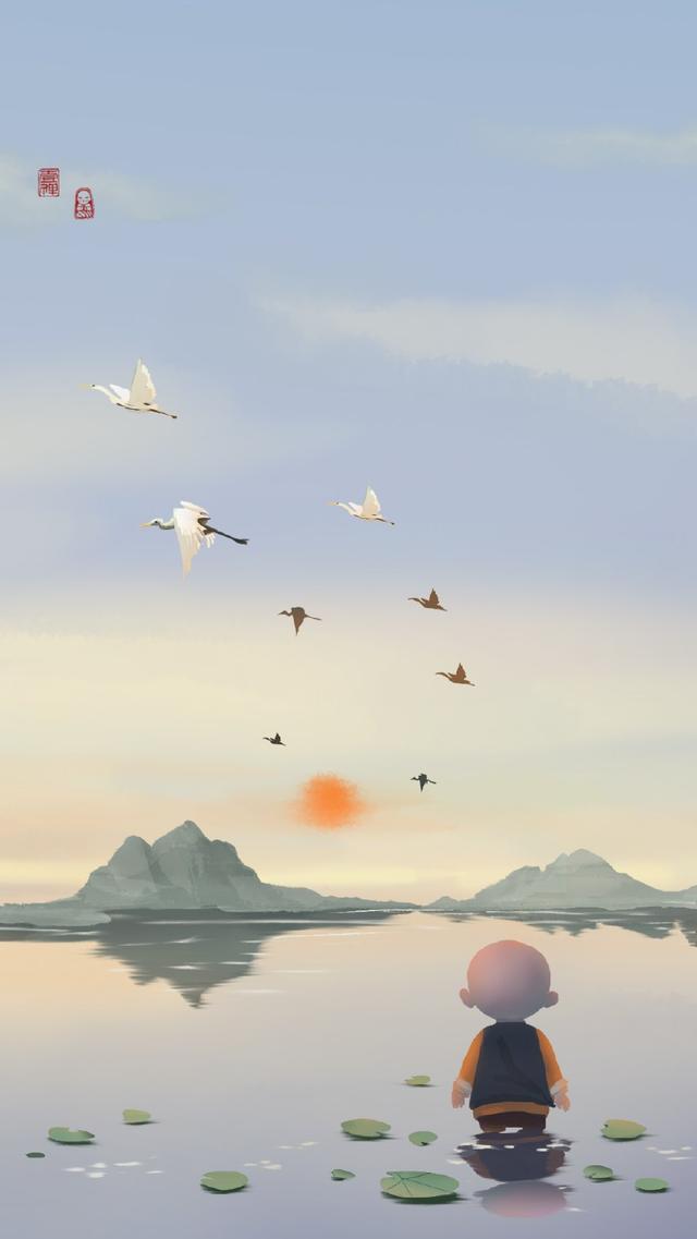 《一禅小和尚》壁纸系列 浮世繁华，静心听风