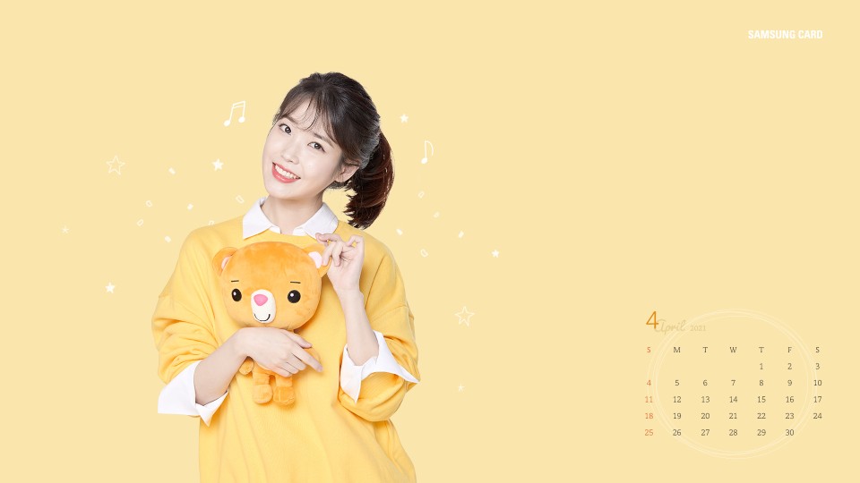 IU 李知恩2021年日历壁纸珍藏 记录每个心动瞬间